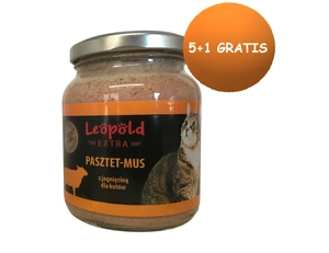 Leopold Pate Mousse s jehněčím masem pro kočky 6x300g