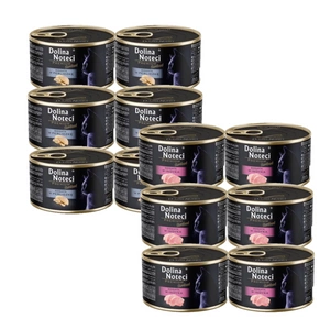 DOLINA NOTECI Premium Sterilised dla kota 12x185g (6xkrůtího masa/6 xperličky)