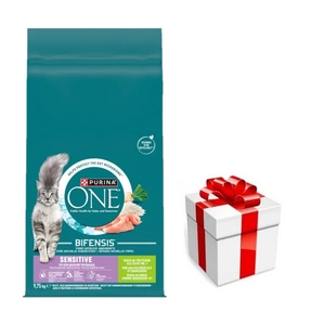 Purina One Sesitive Krůtí maso a rýže Krmivo pro dospělé kočky 9,75 kg + překvapení pro kočku ZDARMA