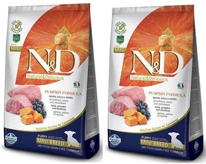 FARMINA N&D PUMPKIN Mini PUPPY Lamb dynia Grain Free Blueberry Natural & Delicious 2x7kg  ZAHRNUTO -3%