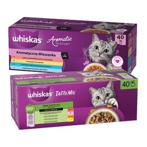 WHISKAS MIX mokré krmivo pro kočky v omáčce 80 x 85 g