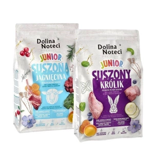 DOLINA NOTECI Premium Junior Jehněčí a králičí maso – sušené krmivo pro psy 2x4kg