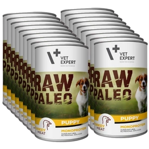 Vetexpert RAW PALEO štěněcí krůta 12x400g - krůtí konzerva