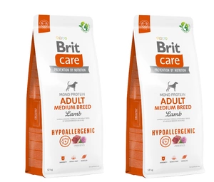 BRIT CARE Dog Hypoallergenic Adult Medium Breed Lamb 2x12kg