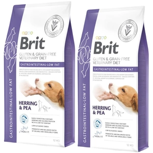 BRIT GF Veterinary Diets pro psy Gastrointestinální dieta s nízkým obsahem tuku 2x12kg