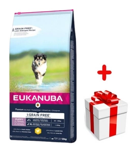EUKANUBA Puppy Chicken L/XL bez obilovin 12kg + PŘEKVAPENÍ ZDARMA !!!