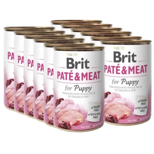 BRIT PATE &amp; MEAT PUPPY 12x400g