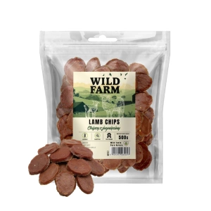 WILD FARM Jehněčí chipsy 500g pamlsky pro psy