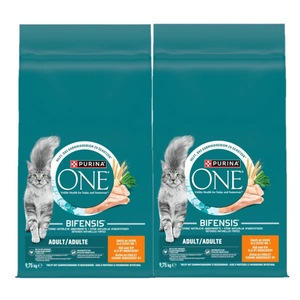 Purina One Adult Kuře a pšenice krmivo pro dospělé kočky 2x9,75 kg