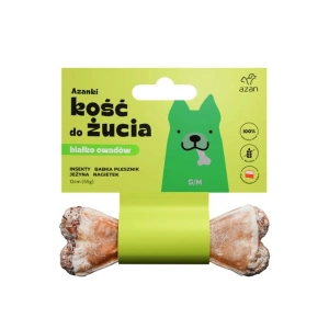 AZANKI Žvýkací kost s hmyzem a ostružinou pro psy S/M 12 cm
