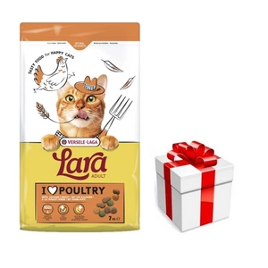 VERSELE-LAGA Lara Adult Turkey & Chicken 7kg - Krmivo pro dospělé kočky s krůtím a kuřecím masem + překvapení pro kočku ZDARMA