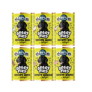 Dobry Pies Mono Mix příchutí s kolagenem 6x400g
