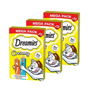 DREAMIES Krémový s kuřecím masem a lososem 36x10g