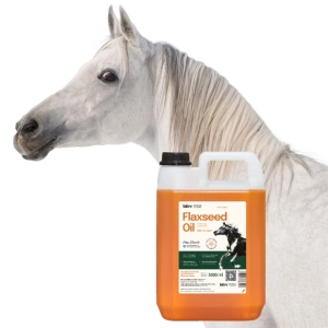 Lab-v Lněný olej - 100% lněný olej lisovaný za studena pro koně 5000 ml