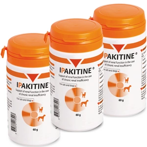 VETOQUINOL Ipakitine 180g (3x60g) pro kočky a psy pro zlepšení funkce ledvin