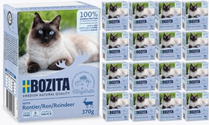 Kousky v omáčce BOZITA Cat se sobím masem - 16x370g
