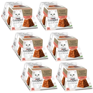GOURMET Revelations Delikátní kousky v lososovém želé 6x(2x57g)
