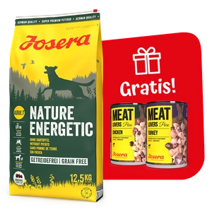 JOSERA Nature Energetic - Grain Free 12,5kg + 2x Meat Lovers Pure 400g GRATIS!!