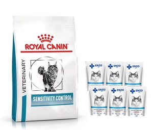 ROYAL CANIN Sensitivity Control SC 27 1,5 kg + ENZO VET Hypoallergenic 6x100 g
