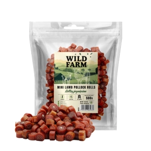 WILD FARM jehněčí rolky 500g pamlsky pro psy
