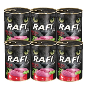 RAFI Cat Adult s telecím masem 6x400g