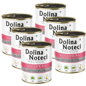 Dolina Noteci PREMIUM bohatá na telecí maso se zeleným hráškem 6x800g