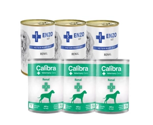 Calibra Veterinary Diets Dog Renal 3x400g + ENZO VET Renal 3x400g