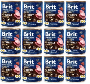Brit Premium by Nature Turkey With Liver 12x800g SLEVA 3%