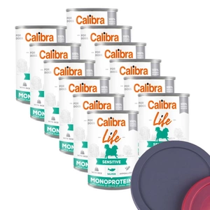 CALIBRA Dog Life Sensitive Salmon with rice 12x400g + víčko na plechovku ZDARMA