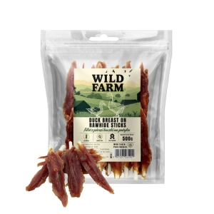 WILD FARM filet z kachních prsou na špejli 500g pamlsek pro psy