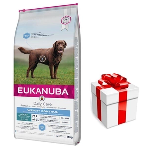EUKANUBA Adult Large Breed Weight Control Chicken 15kg + Překvapení pro psa