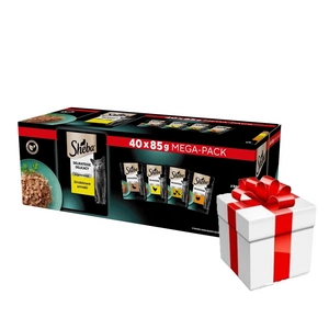 Sheba Delicacy Poultry Jelly flavours - vlhké krmivo pro kočky 40x85g + Překvapení pro kočku