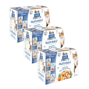 BRIT CARE Cat Fillets in Jelly mix 36x85g