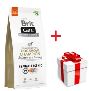 BRIT CARE Dog Hypoallergenic Dog Show Champion Salmon & Herring 12kg + překvapení