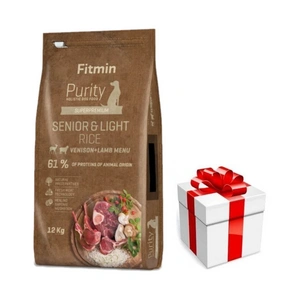 Fitmin Purity Rice Senior & Light Venison & Lamb 12 kg + překvapení pro psa ZDARMA