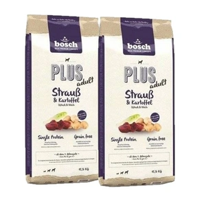Bosch Plus Adult Pštrosí & brambory 2x12,5kg