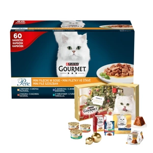 Purina Gourmet Perle Mini Filets in sauce Krmivo pro kočky 60x85g + ADVENTNÍ KALENDÁŘ ZDARMA !!