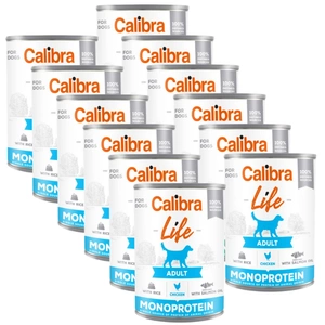 CALIBRA Dog Life Adult Kuře s rýží 12x400g