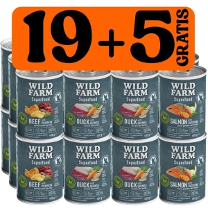 Wild Farm Superfood MIX 19x400 g + 5x400 g ZDARMA