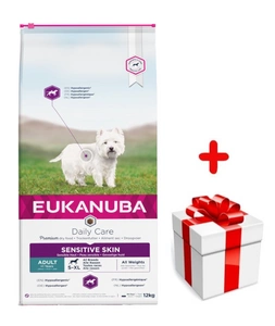 EUKANUBA Daily Care Adult Sensitive Skin 12kg + PŘEKVAPENÍ ZDARMA !!!