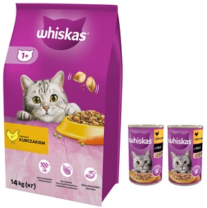 Whiskas Adult kuře 14 kg + Whiskas 2x400g