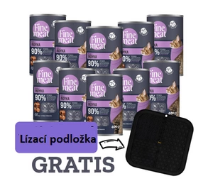 PetRepublic Fine Meat krůtí miska 10x400g pro kočky + GRATIS !!