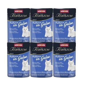 ANIMONDA Vom Feinsten Raffinesse kuře se lososem v rosolovité omáčce 6x85g