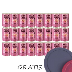 WILD FARM Pate Pork 24x400g - bezlepkové krmivo pro kočky