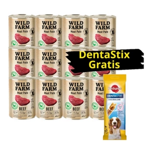 Wild Farm Pate Beef 12x400 g bezlepkové krmivo pro psy