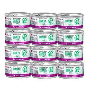 Disugual Karma mokra pro kočky Veterinární DIABETIC Kachna (dospělá) 12x85g