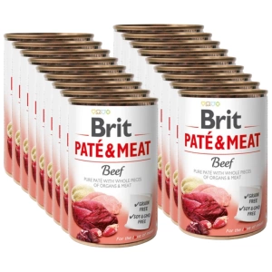 BRIT PATE &amp; MEAT HOVĚZÍ 24x400g