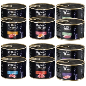 DOLINA NOTECI Premium pro kočky MIX PŘÍCHUTÍ 12x185g