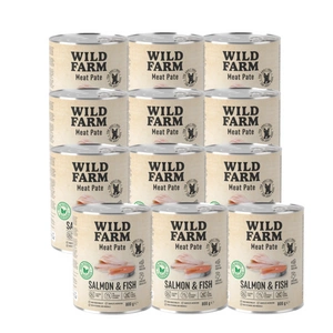 WILD FARM Pate Salmon&Fish 12x800g bezlepkové krmivo pro psy