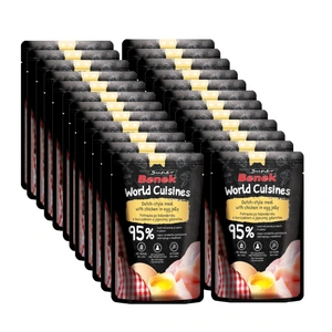 Super Benek World Cuisines Kompletní krmivo pro dospělé kočky. Holandské jídlo s kuřecím masem v vaječné želatině 24x100g